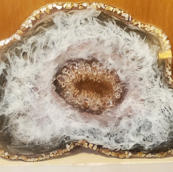 Geodes abstract wall art paintings embellished art - Picture 10 of 15